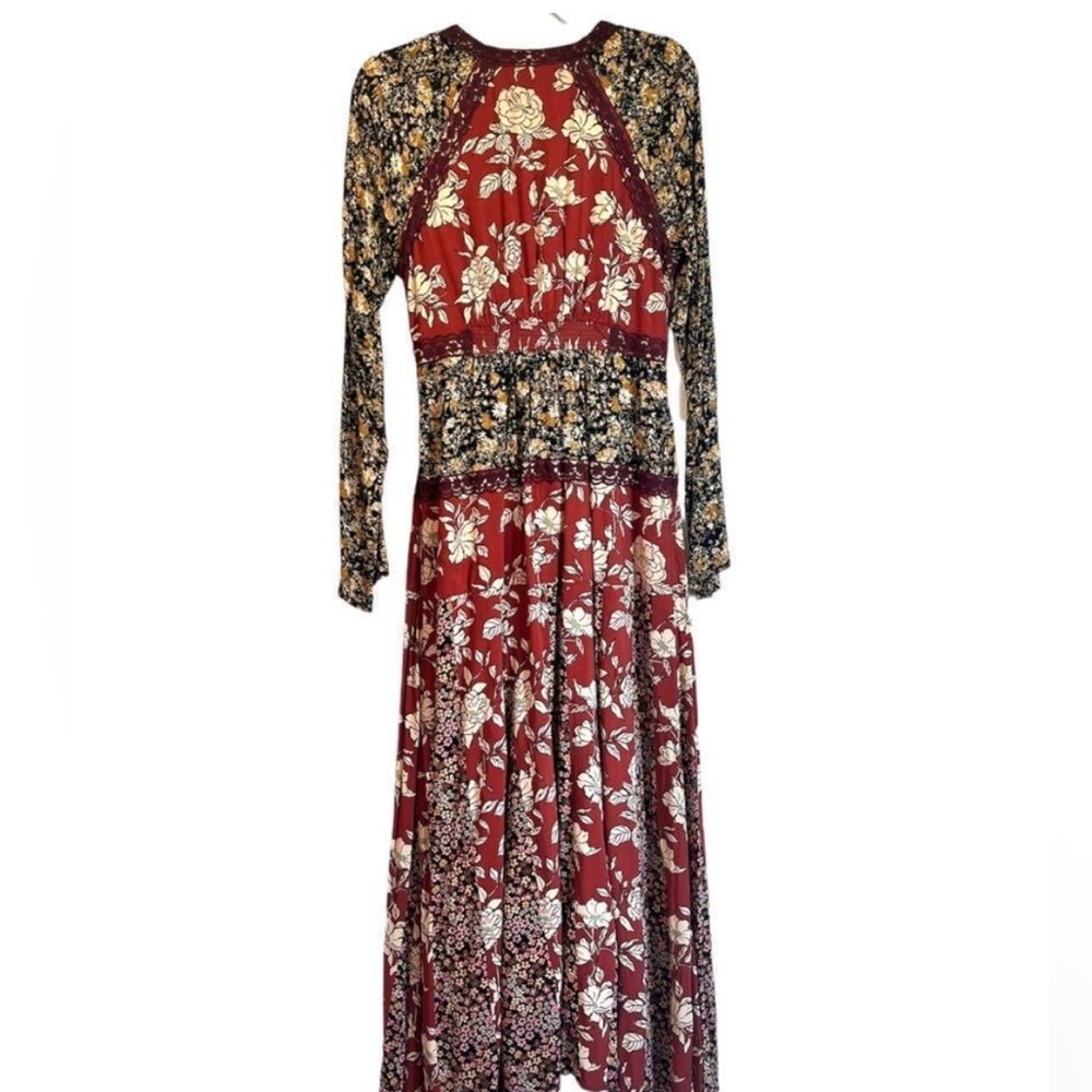 FREE PEOPLE Tilda Wrap Dress neutral combo - Picture 4 of 13